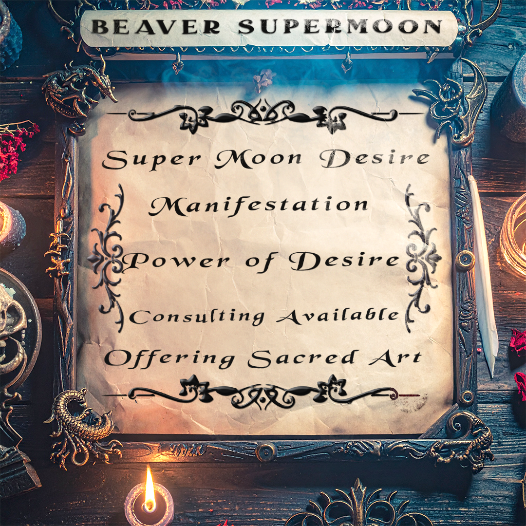 Beaver Supermoon Manifestation | Lunar Crown of Power | The Moon Crown of Desire | Consultation - Personalization