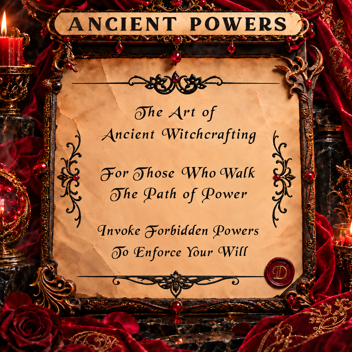 October Forged Enchantment – Crimson Veil | Enchantment of Hidden Desire & Magnetic Manifestation | Consultation - Personalization