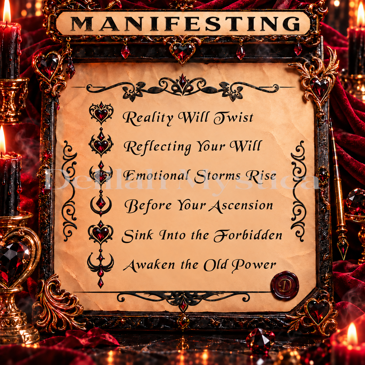 October Refined Enchantment – Obsidian Heart | Enchantment of Emotional Sovereignty & Inner Transmutation | Consultation - Personalization
