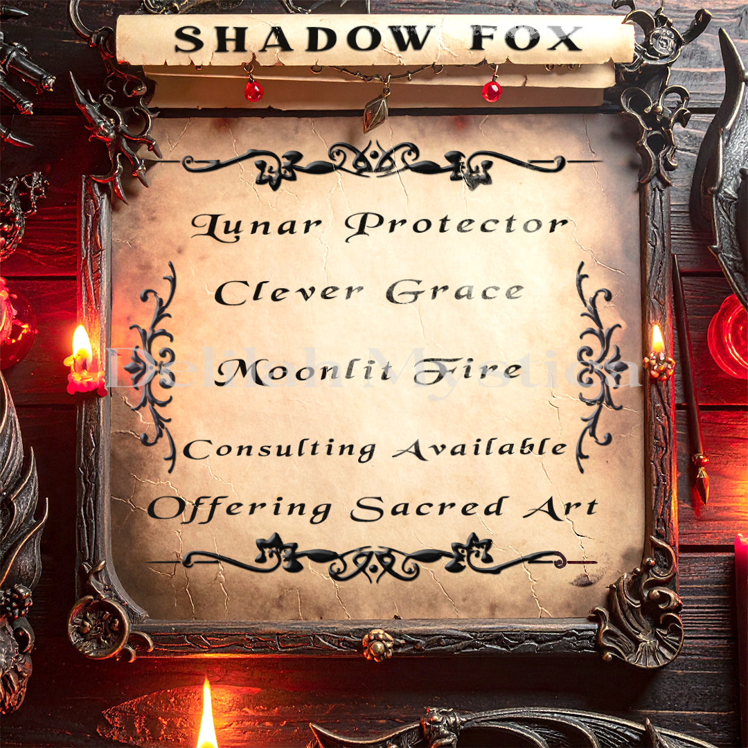 Shadow Fox – Spirit Companion | Howl of Agility | Guardian of Secrets | Direct & Vessel Binding | Consultation - Personalization