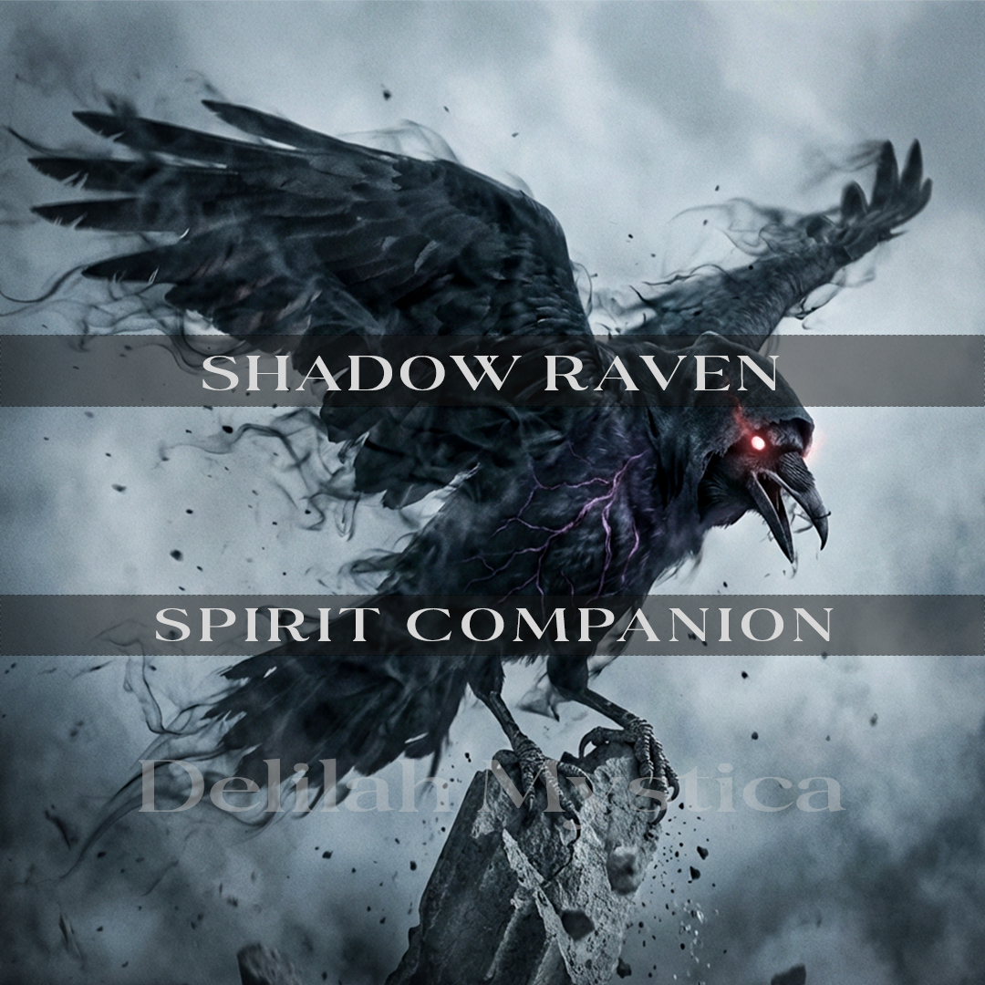 Shadow Raven – Spirit Companion | Omen Bearer | Fate Guardian | Direct & Vessel Binding | Consultation - Personalization