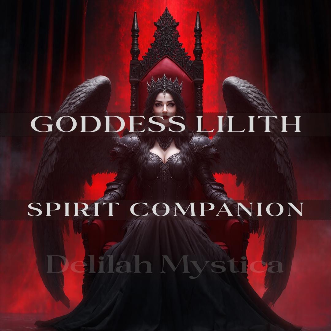 Urgöttin Lilith | Geistergefährtin Stufe 5 | Direkte Bindung | Dämonin des Schattens | Souveräner weiblicher Archetyp