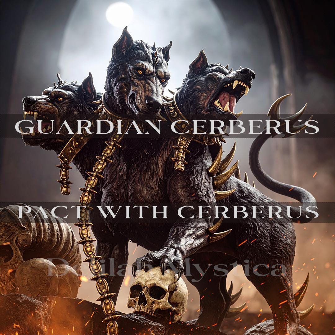 Pakt mit Cerberus | Dreiköpfiger Unterwelt-Wächterpakt | Wächter der Reiche | Geisterschutz & Energetische Verteidigung