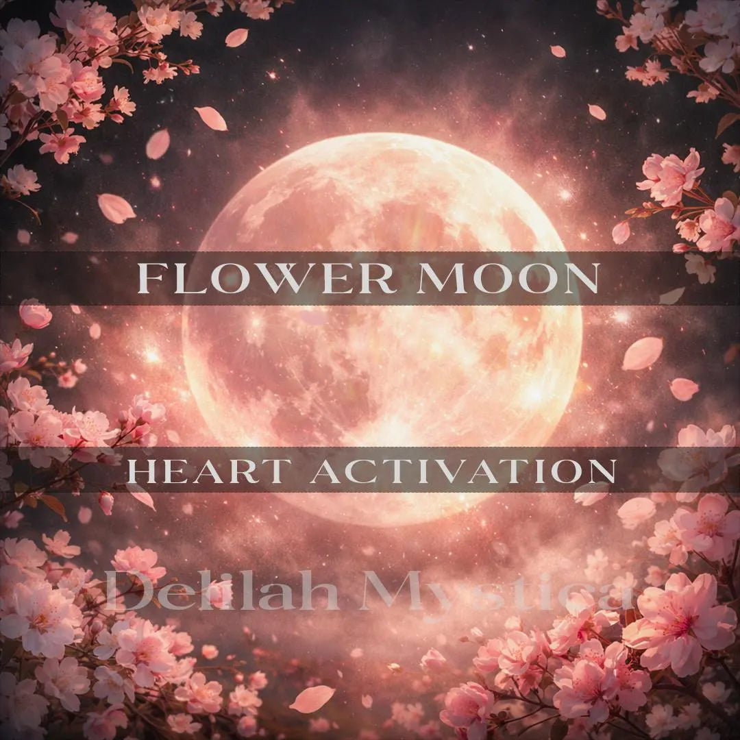 Flower Full Moon Blessing | Heart Bloom Activation | Align with Your Desires | Sacred Lunar Alignment Session
