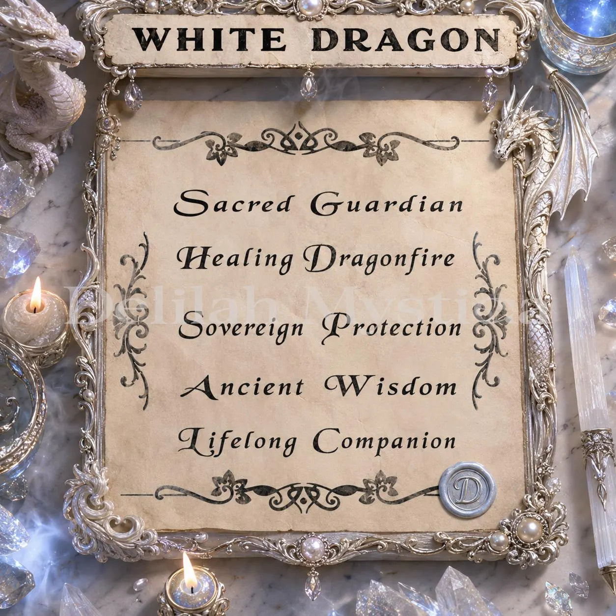 White Dragon – Spirit Companion | Ultimate Protector | Ancient Guardian | Direct & Vessel Binding | Consultation - Personalization