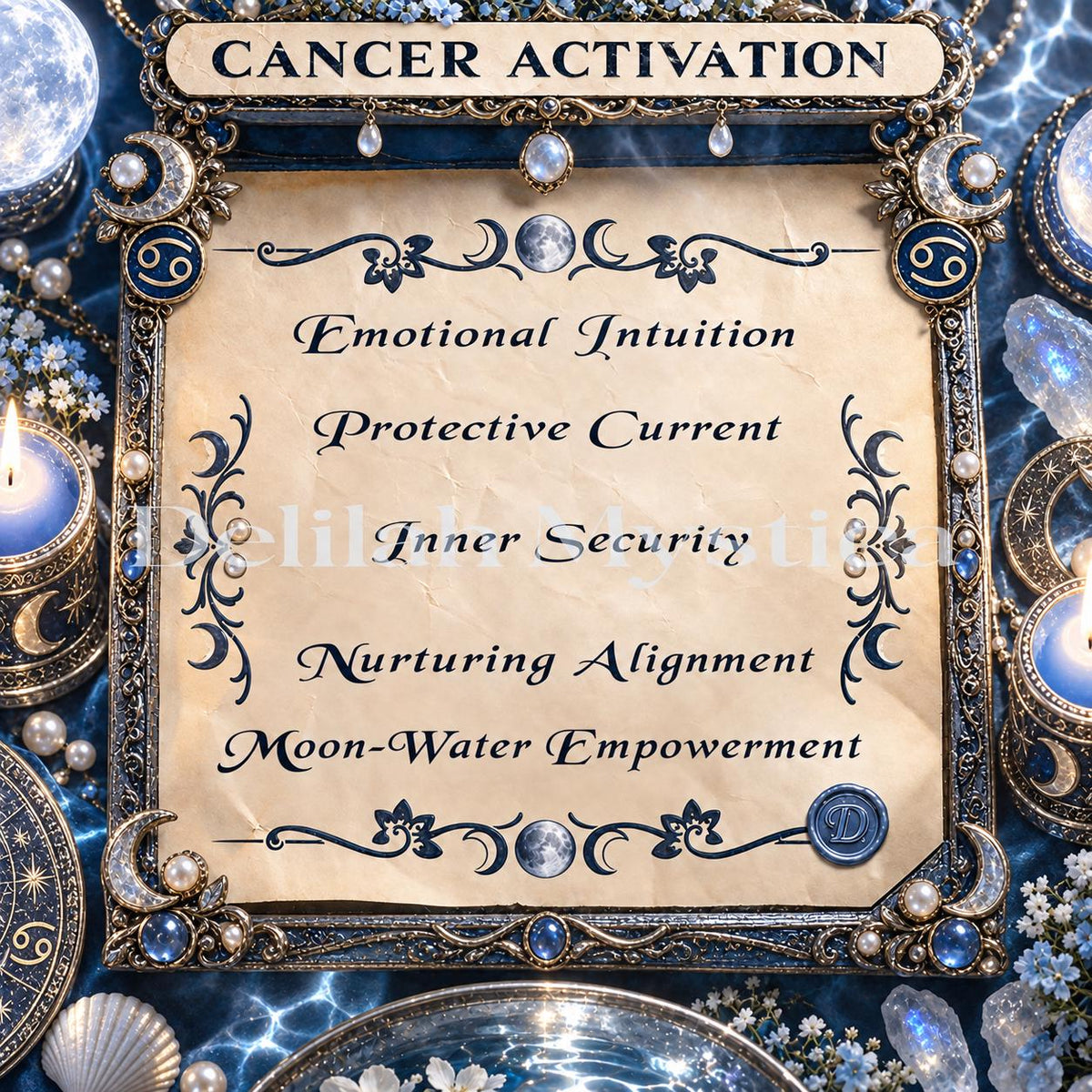Cancer Zodiac Activation | Emotional Intuition & Protection | Water Sign Empowerment | Personalized Spiritual Session