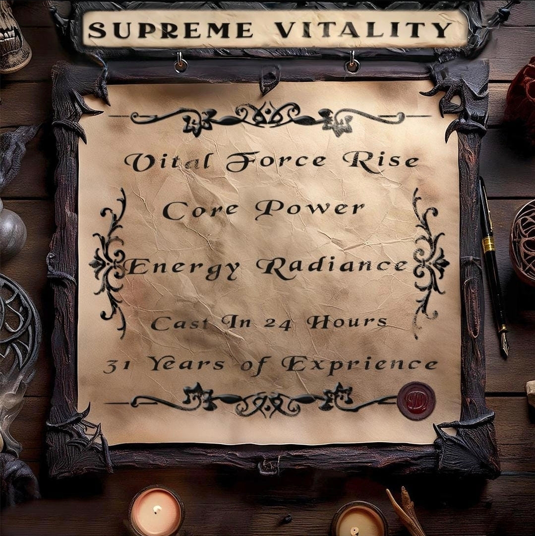 Supreme Vitality Power Ritual | Awaken Core Strength Spell | Strong Life Force Energy
