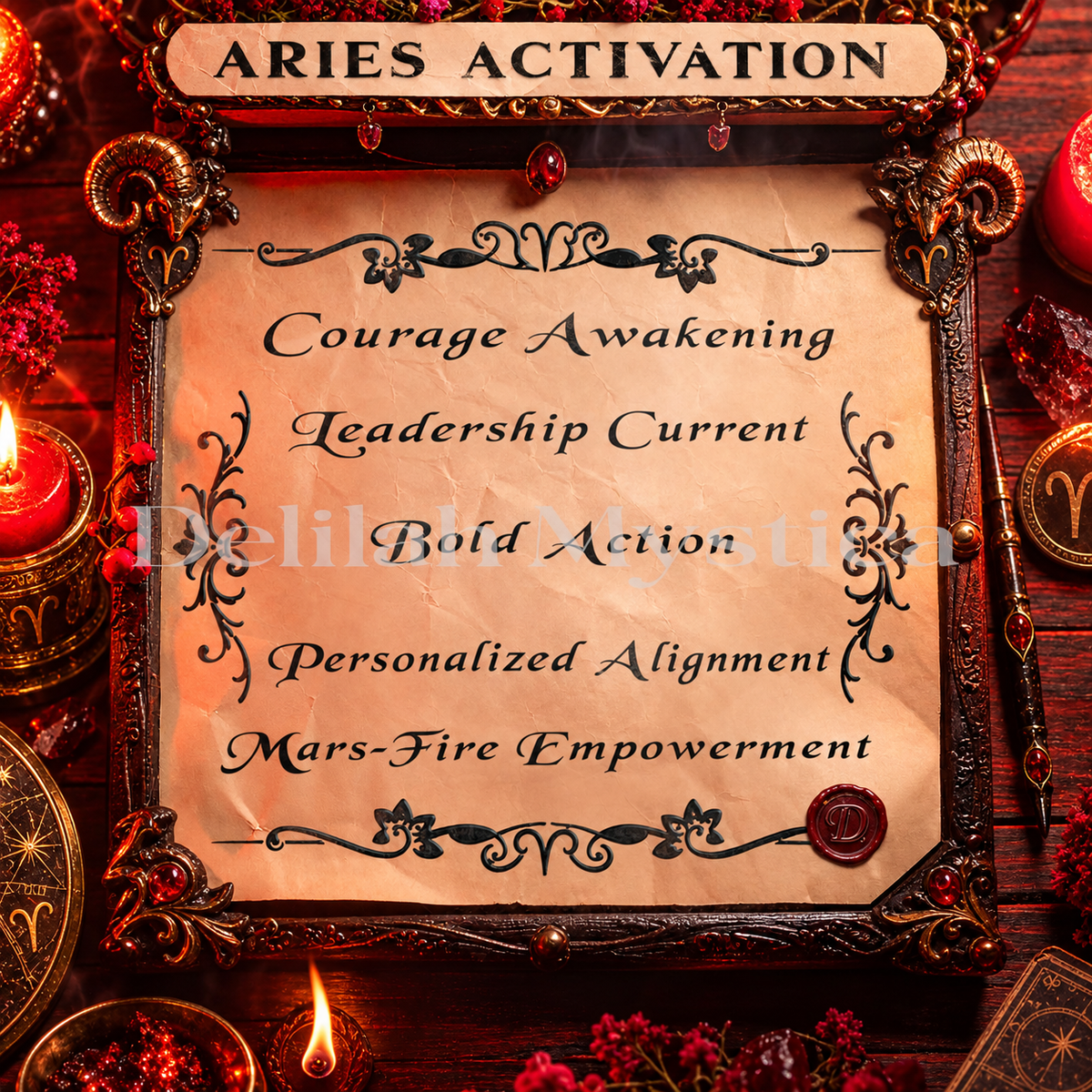 Aries Zodiac Activation | Courage, Leadership & Bold Action | Fire Sign Empowerment | Personalized Spiritual Session