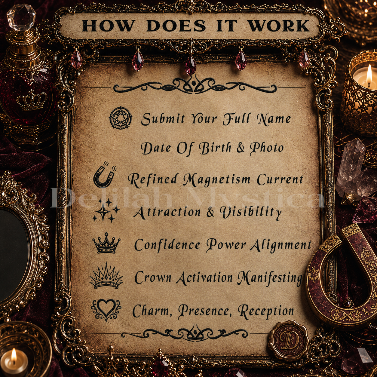 July Refined Enchantment | Crown of Magnetism | Enchantment of Attraction | Direct & Vessel Binding | Consultation - Personalization