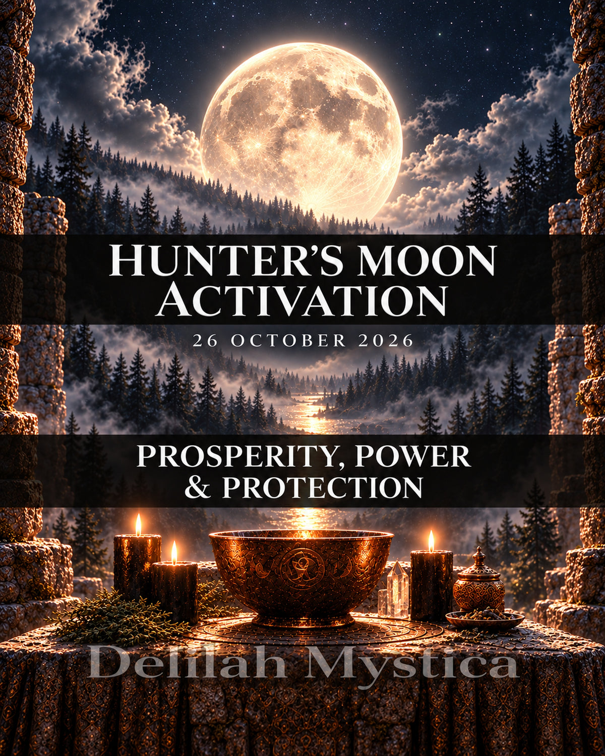 26 October Hunter’s Moon Activation | Taurus Full Moon Session for Prosperity, Power & Protection
