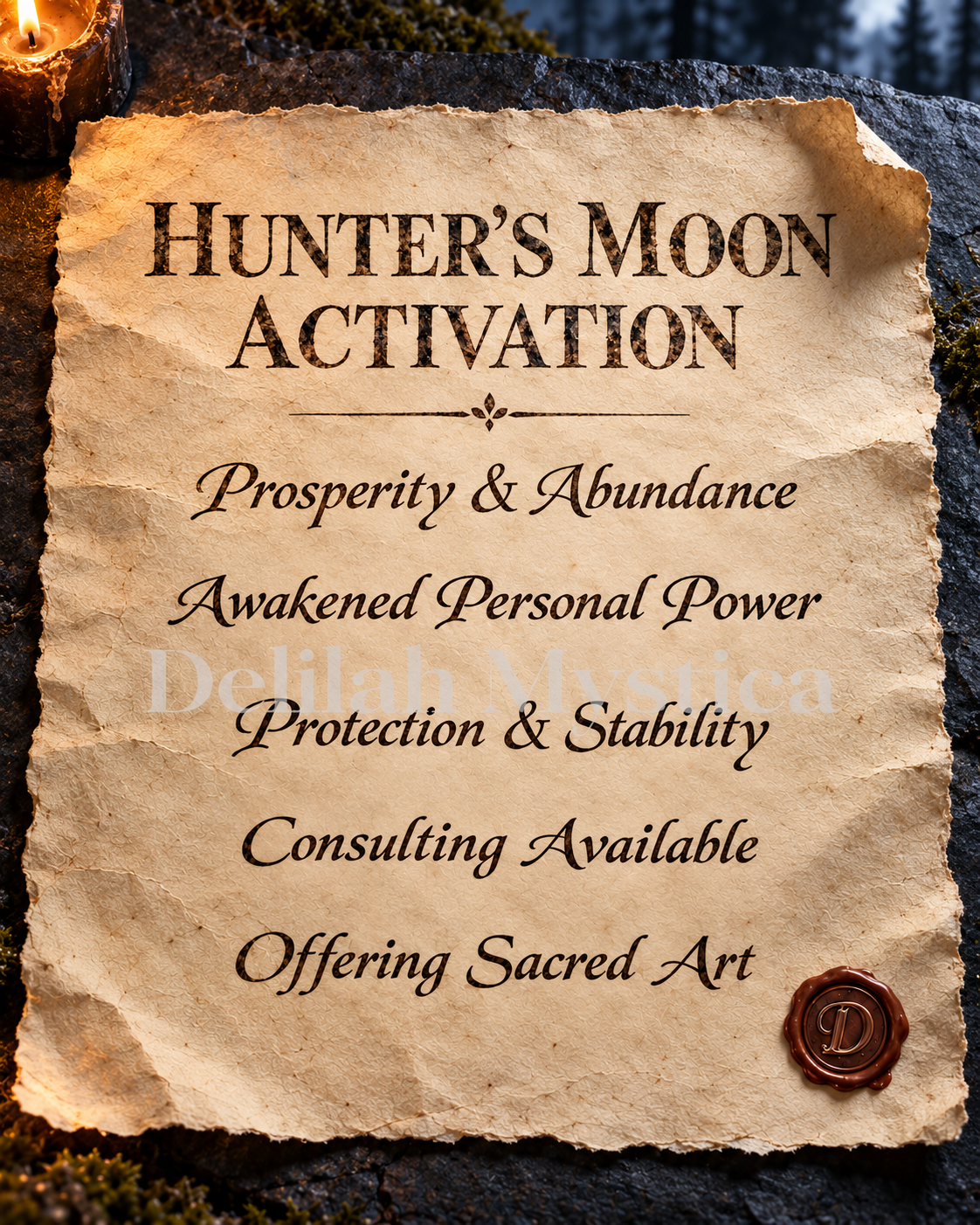 26 October Hunter’s Moon Activation | Taurus Full Moon Session for Prosperity, Power & Protection