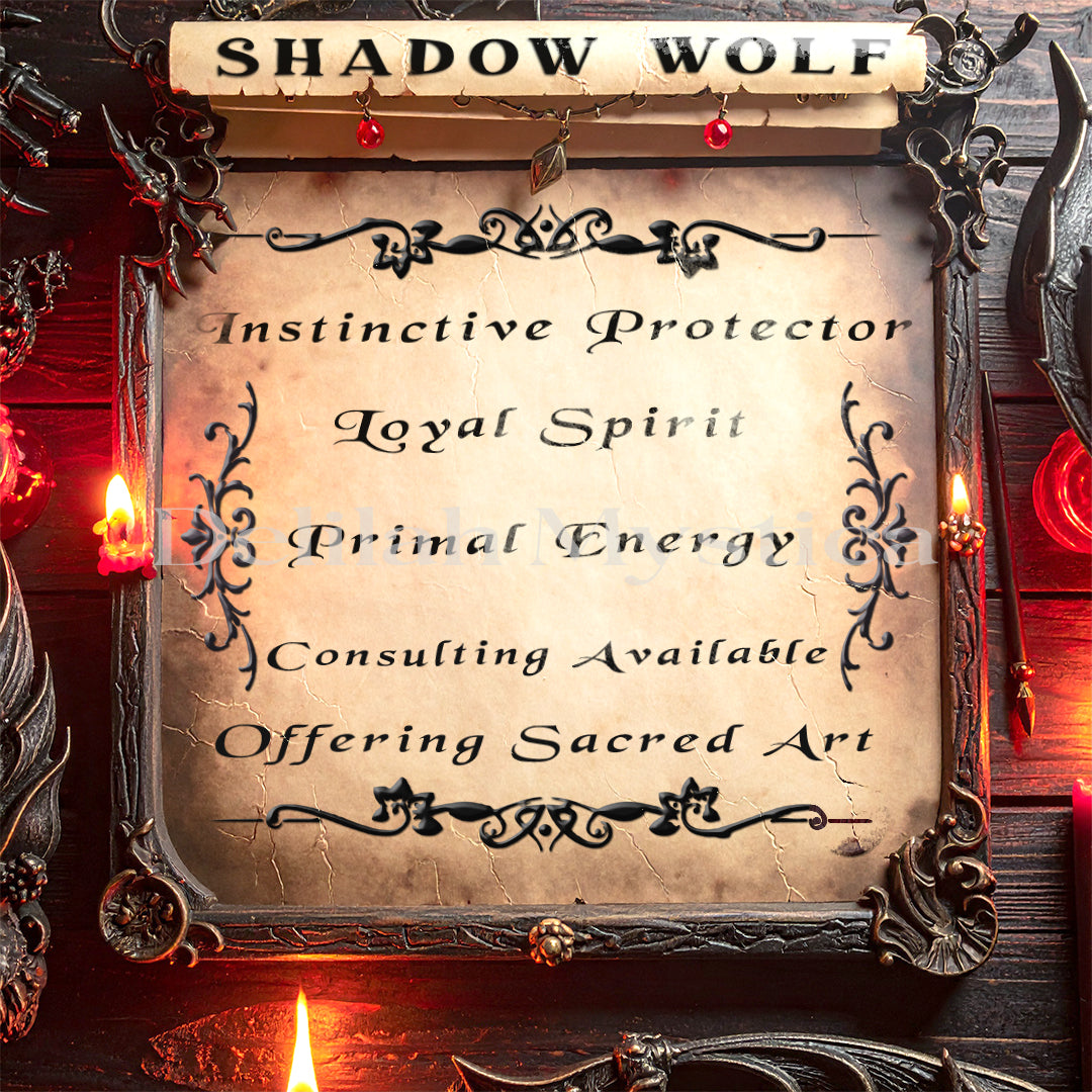 Shadow Wolf – Spirit Companion | Howl of Freedom | Eternal Protector | Direct & Vessel Binding | Consultation - Personalization