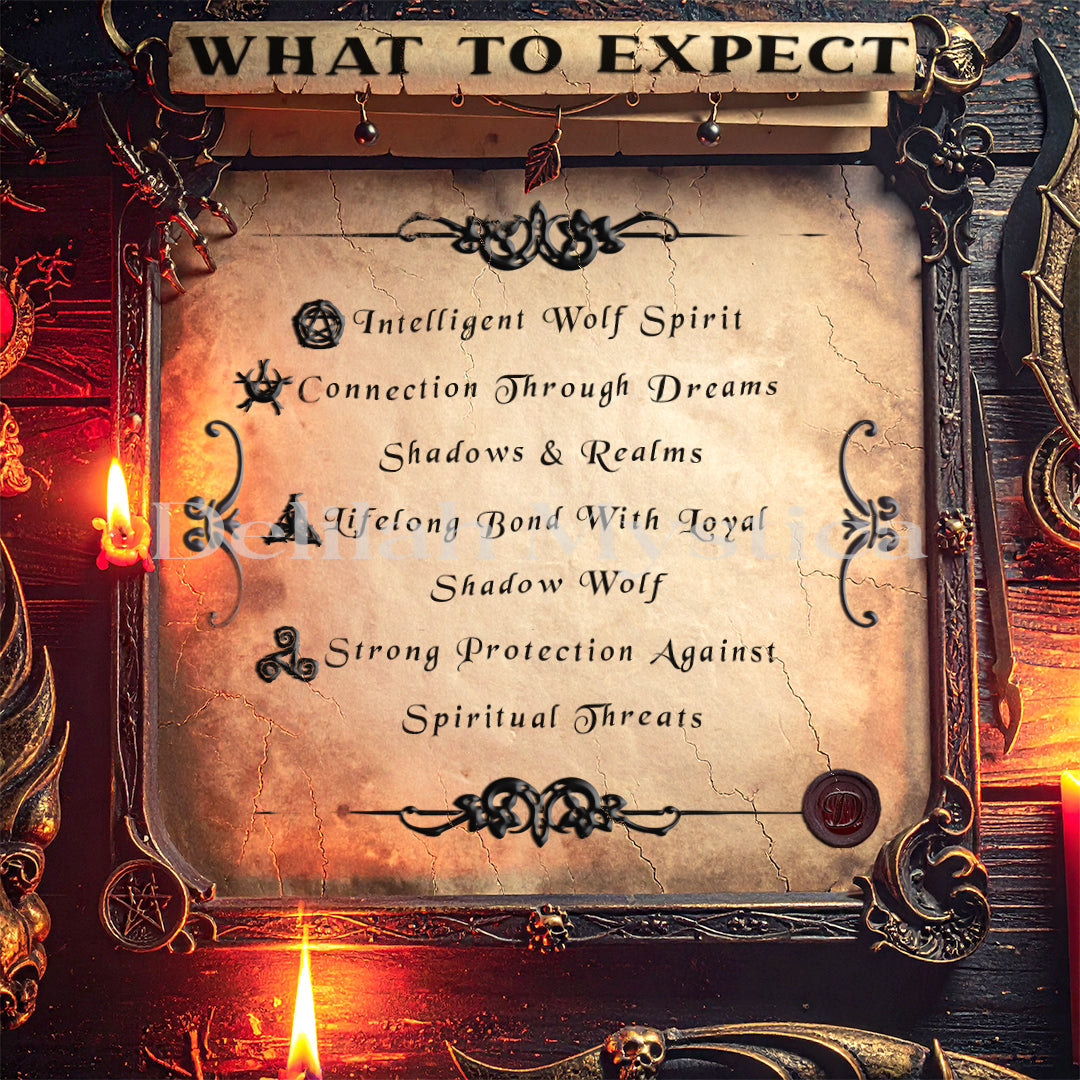 Shadow Wolf – Spirit Companion | Howl of Freedom | Eternal Protector | Direct & Vessel Binding | Consultation - Personalization