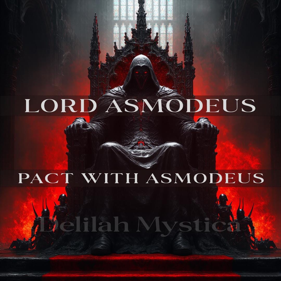 Asmodeus-Dämonenpakt | Entfessle deine Leidenschaft und Begierde | Siegel des infernalischen Fürsten der Autorität | Asmodeus-Einfluss- und Manifestationspakt