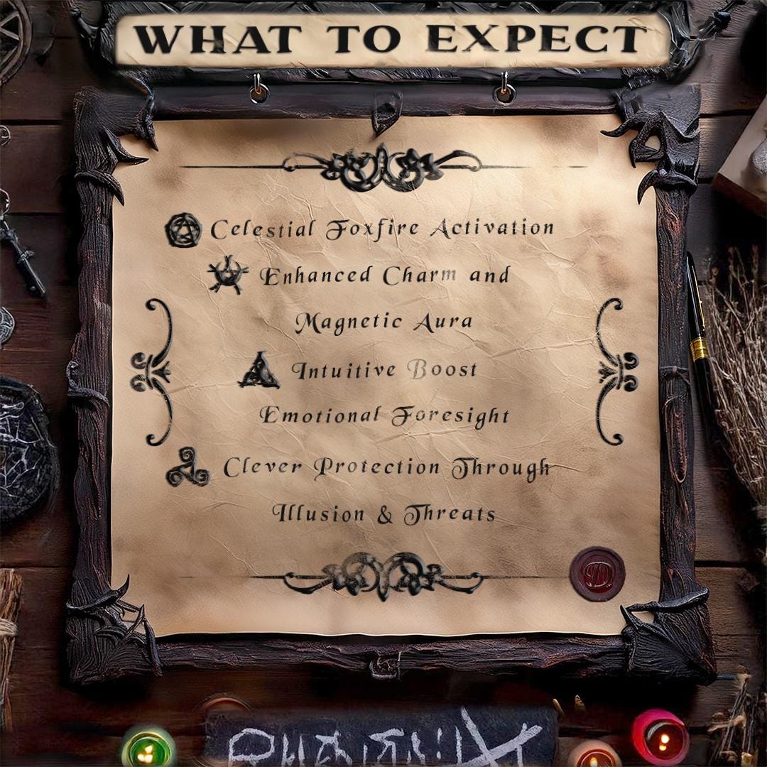 Neunschwänziger Kitsune | Geisterbegleiter | Direkte Bindung | Fuchsfeuermagie &amp; Energiewandlung | Souveräner Himmelsgeist