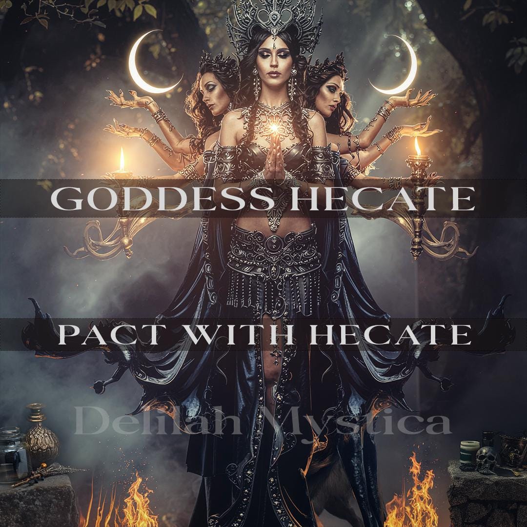 Pakt mit Hekate | Dreifacher Göttinnen-Hexenpakt | Mondlichtkraft &amp; Energetischer Schutz | Psychisches Erwachen | Spirituelle Souveränität