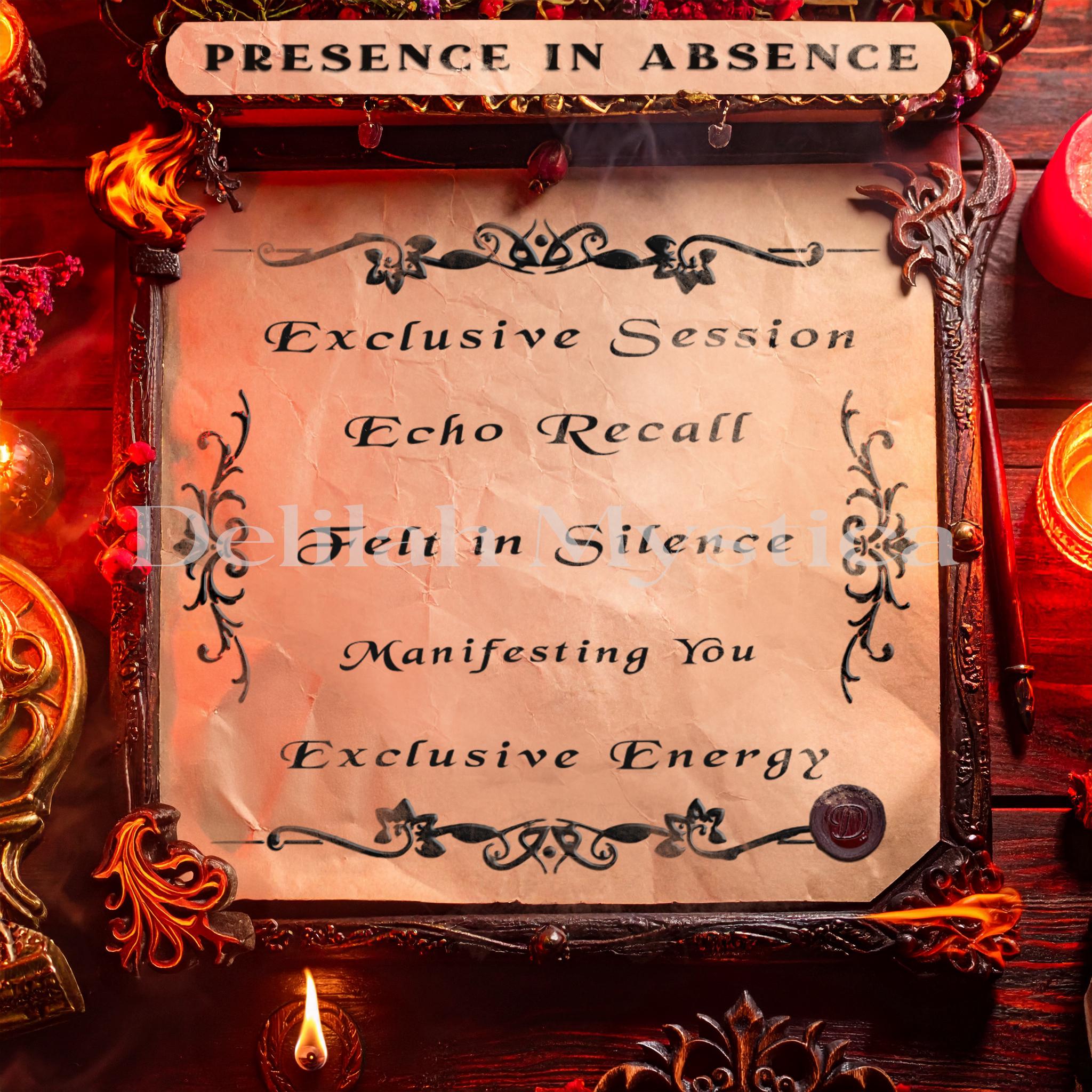 Presence in Absence Ritual | For Those Who Wish to be Remembered | Manifesting Your Presence