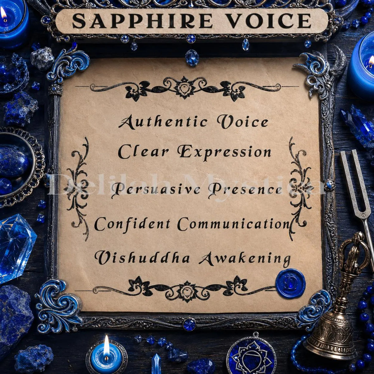 Sapphire Voice | Vishuddha Chakra Activation | Persuasive Communication & Authentic Voice