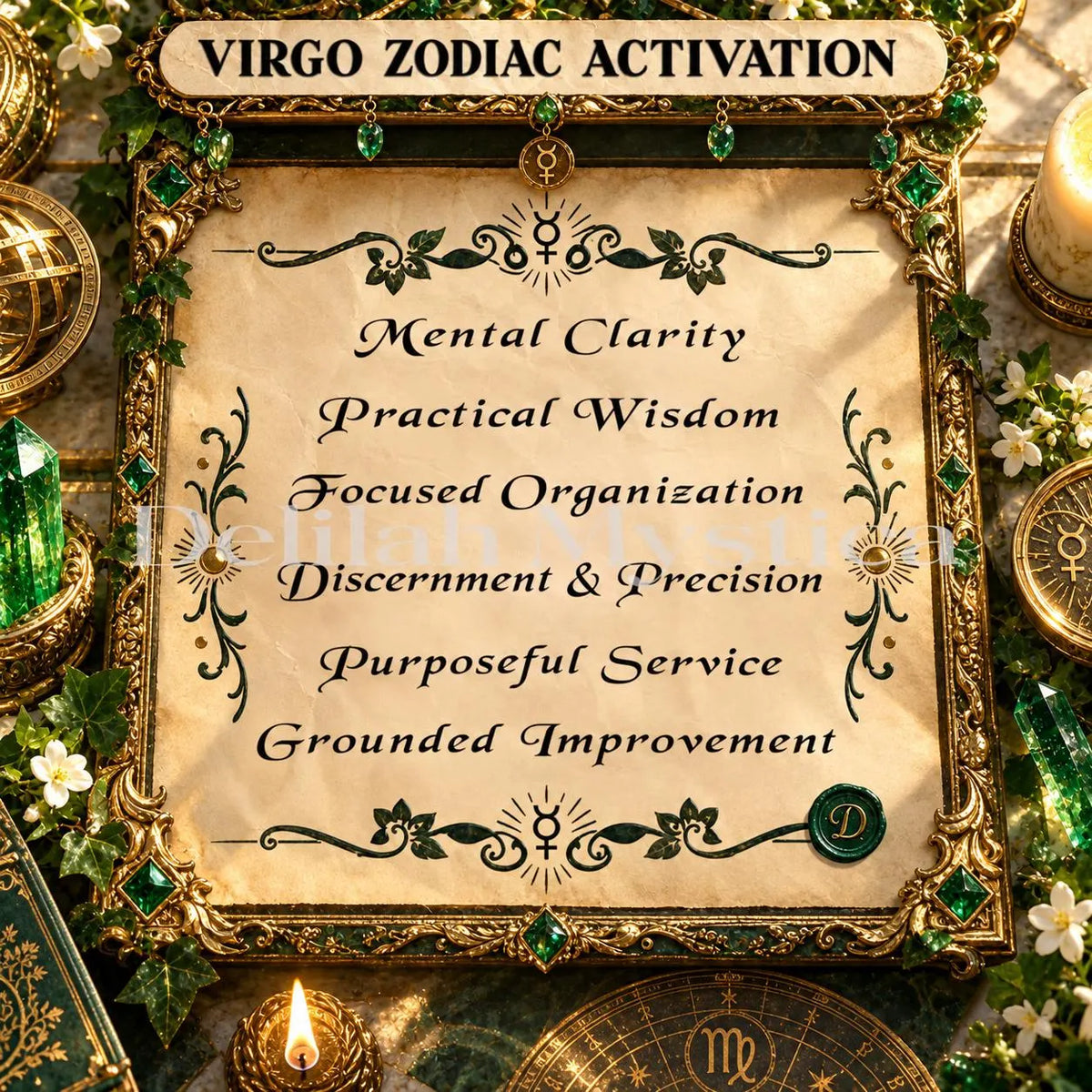 Virgo Zodiac Activation | Clarity, Wisdom & Improvement | Fire Sign Empowerment | Personalized Spiritual Session